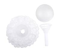 DIYEAH Porte-Fleurs de Mariage en Écume, Support Hémisphère Collier de Bouquet, Dentelle Délicate, 1 Set, pour Compositions et Fêtes de Mariage