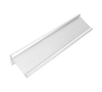 DIYEAH Porte Nom de Bureau Alliage Aluminium Argenté Support de Plaque Nominative Élégant et Compact pour Salle de Bureau ou Enseignant