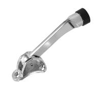 DIYEAH Porte-porte Monté Arrêt De Porte Extérieur S'arrête Butoirs De Porte Protecteur Remplacement Coup Porte Bloqueur De Sécurité Pied Cale De Butée De Porte Bloc Alliage De Zinc Silver