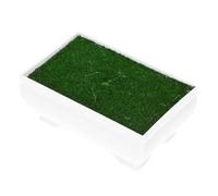 DIYEAH Pot de Fleurs Rectangulaire en Plastique, Jardinière Décorative avec Mousse, Pot à Bonsaï Artificiel pour Intérieur et Extérieur, Décoration de Bureau, Salon, Balcon et Jardin,