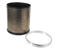 DIYEAH Poubelle Ronde Européenne Double Couche Robuste pour Salle de Bain et Bureau Corbeille à Papier Dorée avec Capacité Spacieuse et Design Pratique pour Maison et Couleur Aléatoire