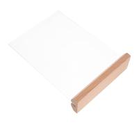DIYEAH Présentoir de Prix Design Stable et Léger en Acrylique Transparent Support en Bois pour Affichage de Prix en Supermarché ou Boutique