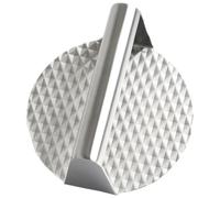 DIYEAH Presse à Hamburger en Acier Inoxydable Rond Poignée Ergonomique Confortable et Résistance à l'usure pour Préparer des Galettes chez Soi