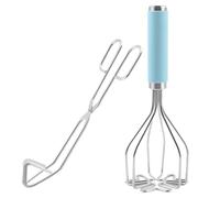 DIYEAH Presse à Pommes de Terre en Acier Inoxydable Prise Confortable, Outil Cuisine Solide pour Purée, pour Restaurants Rapides et Hôtels, Set 1 Pièce
