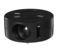 DIYEAH Projecteur Multimédia Portable Haut-Parleur Intégré pour Smartphone Et Tablette, Utilisation Maison Et Voyage, Compact Et Léger, Blanc