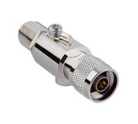 DIYEAH Protecteur de N Mâle vers N Femelle DC Étanche Parafoudre Haute pour Antenne et Amplificateur Arrestor Robuste avec Faible Perte Remplacement