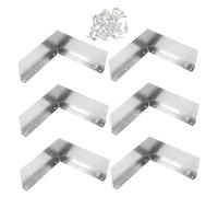 DIYEAH Protection Gouttière Angle Aluminium Déflecteur Anti-éclaboussures pour Toit Protection Débordement Installation Facile pour Maison et Murs Extérieurs Lot