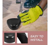 DIYEAH Protections D’Orteils en Acier Renforcé pour Chaussures de Sécurité Antidérapantes et Anti-Perforation Taille 41 2 Paires Protections Métalliques pour Bottes de Travail sur