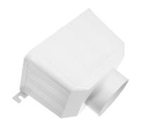 DIYEAH Raccord de Gouttière Diamètre Intérieur 90mm en Pvc Blanc Construction Robuste et Résistance Vieillissement, pour Récupération D'eau de Pluie pour Pluviale