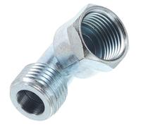 DIYEAH Raccord de Tuyauterie pour Cuisinière à Gaz 4 Points Filetage Interne Coude Réglable en Acier Robuste Adaptateur Sécuritaire Compatible Conduites de Gaz Domestiques