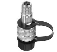 DIYEAH Raccord Rapide Hydraulique 3/8 Pouce en Acier au Carbone avec Finition Zinguée, Coupleur Hydraulique Plat à Connexion Rapide avec Capuchon Anti-poussière pour Usage Agricole
