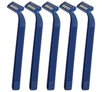 DIYEAH Rasoir Jetable Manuel Inoxydable Lot de 24 Pièces Bleu Foncé Mini Rasoir Portable pour Hommes et Femmes Outil D’épilation et Tondeuse à Cheveux de Voyage Confortable et Précis