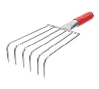 DIYEAH Râteau à Main Acier Inoxydable à Dents Pointues Ergonomique pour Jardin Plage Creusage Coquillages Léger Antidérapant