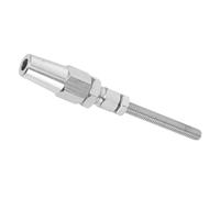 DIYEAH Récepteur de Sertissage en Acier Inoxydable 316 M6x3 pour Garde-Corps à Câbles, Raccord Fileté Réutilisable, Fixation Robuste pour Poteaux Métalliques et Bois, Installation