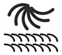DIYEAH Recharge de Coussinets en Caoutchouc Noir pour Recourbe-cils, Lot de 24 Pièces, Compatibles Universellement, Coussinets Souples et Solide pour Courbure Précise des Cils,