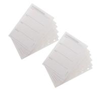 DIYEAH Recharge Papier Agenda Hebdomadaire A7 200 Feuilles Perforées 12 X 8 CM Papier Recto Verso pour Classeurs 6 Trous Feuilles Vierges Planificateur Organisation Bureau Scolaire