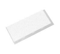 DIYEAH Règle Acier Inoxydable pour DIY avec Maille Outil Précis Antiadhésif pour Alignement de Perles Rondes pour Travaux Art et Broderie Strass
