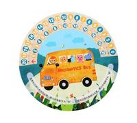 DIYEAH Règle Bois pour Garçon Fille Chiffres Décomposition Addition et Soustraction Mathématique Éducatif Portable