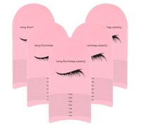 DIYEAH Règle de Mesure Accessoire Beauté Professionnel en Plastique pour Extensions de Cils Rose 5 Pièces Outil de Précision pour Mesurer la Longueur