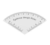 DIYEAH Règle de Mesure des Sourcils Gabarit de Cartographie des Sourcils en Plastique Blanc, Réutilisable, Rapide, Portable, pour Débutants, Usage Quotidien et Vacances
