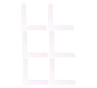 DIYEAH Règle en L pour Couture 6 Pièces en Plastique Transparent Graduation Intérieure Équerre de Mesure Précise pour Tissu et Patronage Accessoires de Couture pour DIY Vêtements et