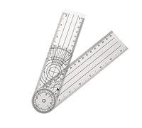 DIYEAH Règle Goniomètre Transparent Outil de Mesure Angle Rotatif pour Évaluation de Mobilité et Réhabilitation des Articulations