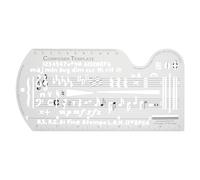 DIYEAH Règle pour Portée Musicale, Notation Musicale, Pochoir pour Partitions, Outil de Dessin pour Compositeurs Et Musiciens, Idéal pour Les Voyages Scolaires.