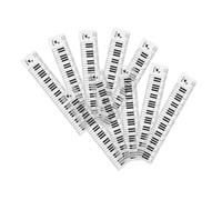 DIYEAH Règle Transparente 15 Cm En Plastique Rigide Touches De Piano Et Notes De Musique, Outil De Mesure Précis Pour Dessin Technique, Scolaire Et Salle De Musique, Lot De 10 Pièces