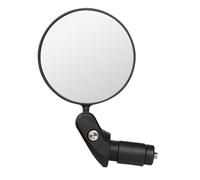 DIYEAH Rétroviseur de Vélo Pliable Convexe 360° Compatible Guidon Vtt Route Noir, Miroir Réfléchissant Anti-rayures pour Sécurité Cycliste en Extérieur