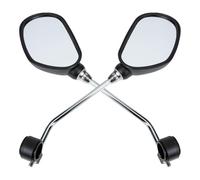 DIYEAH Rétroviseur de Vélo Professionnel Extérieur, Miroir Plat pour Guidon, Large Angle de Vision, Compatible Vtt et Vélo Électrique, 1 Paire D’accessoires de Sécurité pour Cyclisme
