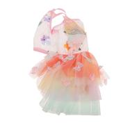 DIYEAH Robe Princesse pour Chien avec Jupe Aile et Dentelle Costume Chien Fête et Mariage Tenue Facile à Porter XXL Tour de Poitrine