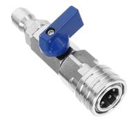 DIYEAH Robinet à Bille Inox pour Nettoyeur Haute Pression Raccord Rapide Vanne pour Tuyau Lavage Voiture et Jardinage