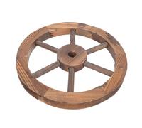 DIYEAH Roue de Chariot en Bois Facile à Accrocher Décoration Murale 35cm Vintage Rustique en Bois et Présent Plusieurs styles pour Balcon de Pendaison de Crémaillère Plusieurs styles