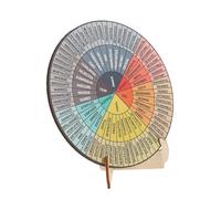 DIYEAH Roue Émotionnelle Bois pour Décoration de Bureau Tableau des Sentiments Calmant pour Éducation et Bureau à Fournitures de