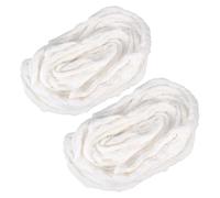 DIYEAH Rouleau Coton Beauté 2 Bobines pour Soins Peau et Maquillage, Coton Naturel en Vrac pour Salon Coiffure et Manucure, 2 Sachets de 200 G