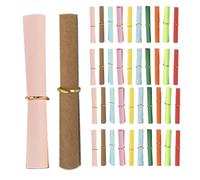 DIYEAH Rouleaux De Papier à Vœux Colorés 5x5cm Pour Bouteille à Souhaits, Papier à Messages Vintage 140 Pcs, Décoration Anniversaire Et Fête Des Mères, Présent Créatif Pour Adultes Et Garçon Et Filles
