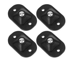 DIYEAH Roulettes Pivotantes Universelles Adhésives No-Drill 4 Pièces Roulements à Billes Noires pour Meubles Légers et Poubelles Domestiques Mobilité Fluide sans Effort