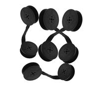 DIYEAH Ruban Encreur Noir pour Machine à Écrire Vintage Anglais, 8 Pièces, Nylon Solide et Installation Facile, Compatible Claviers Mécaniques Anciens