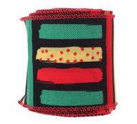 DIYEAH Ruban Polyester pour Fête du Mois de L’histoire des Noirs, 63 Mm de Large X 4,5 M, Ruban D’emballage Présent Coloré, Décorations pour Couronnes et Loisirs Créatifs