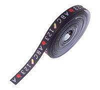 DIYEAH Ruban Scolaire en Polyester Noir avec Motif Crayon, Facile à Nouer et Polyvalent, pour Décorations de t Travaux Manuels D'école