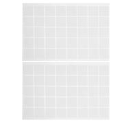 DIYEAH Rubans Adhésifs Double Face Acryliques 80 Pcs Carrés 25x25x0,8 Mm Autocollants Amovibles sans Trace pour Fixation Panneaux Insonorisants Murs Décorations Bureau Maison