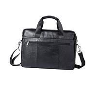 DIYEAH Sacoche Bandoulière Homme Premium Capacité Multi Poches pour Voyage et Affaires à Main Professionnel Noir