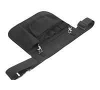 DIYEAH Sacoche de Rangement pour Infirmière en Tissu Oxford Noir Multiples Poches, Portable et Pratique pour Arts et Crafts ou Menuiserie