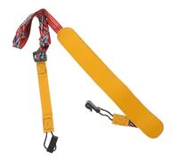 DIYEAH Sangle pour ukulélé en coton - Clip-On réglable - Grand coussin en polyuréthane - Pour adultes - Orange - Pour instrument de musique portatif