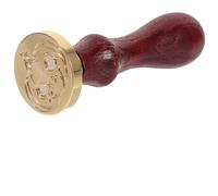 DIYEAH Sceau à Cire en Cuivre Marron pour Invitations et Enveloppes, Tampon Décoratif Unique avec Motif Soleil, pour Scrapbooking Créatif