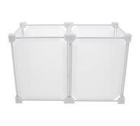 DIYEAH Séparateur Congélateur 2 Compartiments, Bac de Rangement Plastique Transparent, Compatible Congélateur et Réfrigérateur, Optimise Espace la Cuisine, Dimensions 36x19x24 Cm, Usage