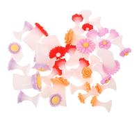 DIYEAH Séparateurs D’orteils en Silicone Souple Décoratifs Forme Fleurs Lot 4 Pièces pour Pédicure et Nail Art, Protection Vernis à Ongles Femme, Usage Maison et Professionnel