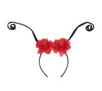 DIYEAH Serrage-tête Fourmi Flexible Rouge Antennes Modelables, Bandeau de Fête Léger et Confortable pour Femmes, Accessoire Cheveux Décoratif pour Soirées et Événements