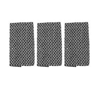 DIYEAH Serviettes Exfoliantes Bain en Polyester Noir 3 Pièces, Bande de Bain Double Face Confortable pour Gommage et Épuration Dos, pour Accélérer le Métabolisme