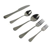 DIYEAH Set Couverts Table Inox Noir Service Couverts Steak Fourchette Cuillère Ustensiles Dîner Acier Inoxydable pour Cuisine Repas Famille